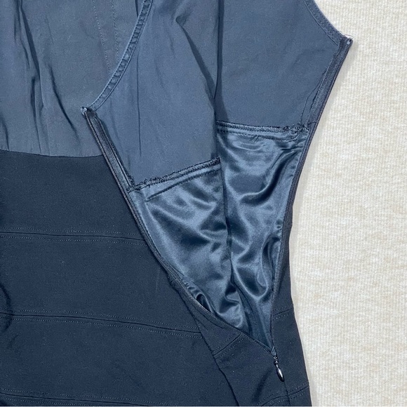 Zara Woman sleeveless black mini dress Sz.Med. lined•side zip• LBD - Picture 7 of 9